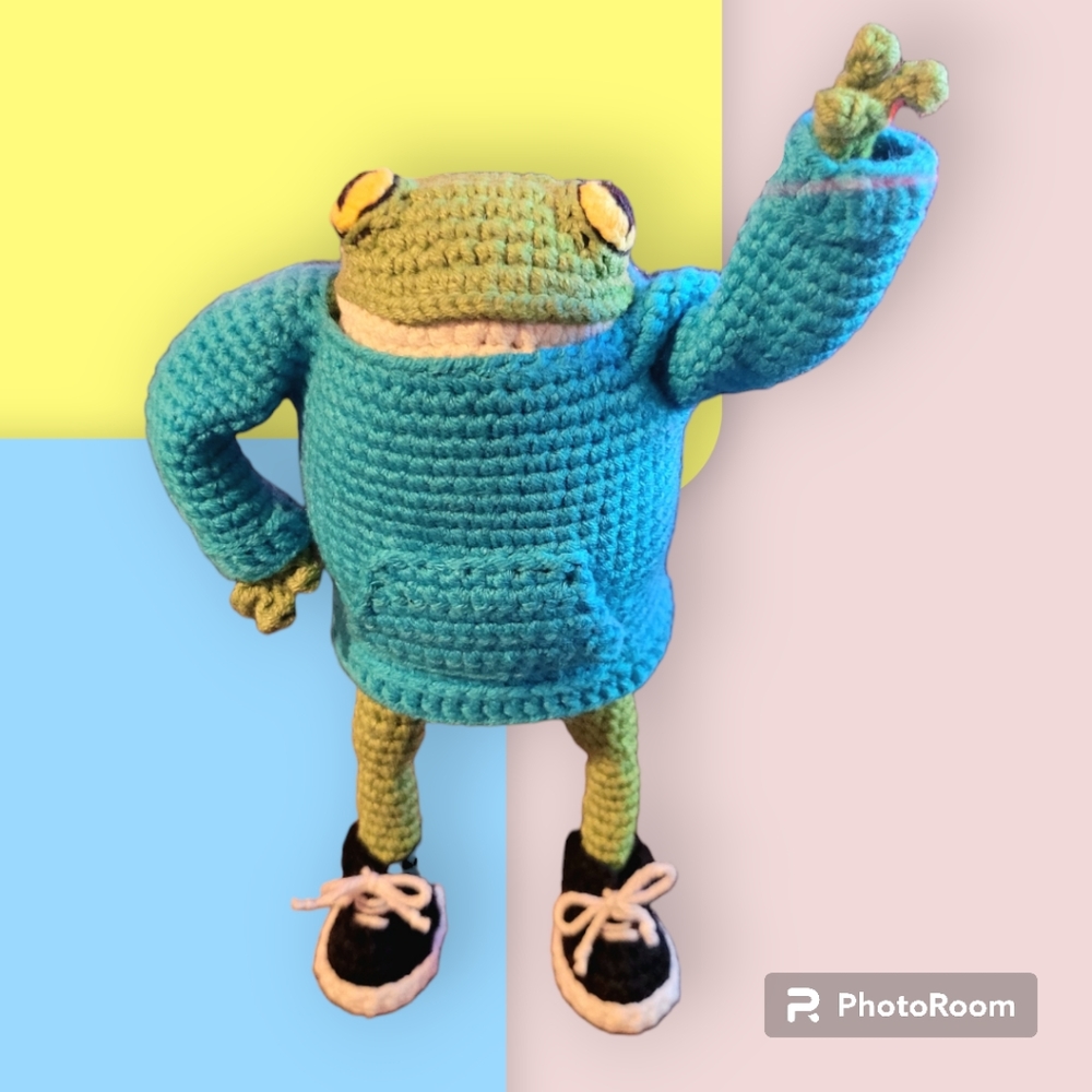 Handmade Frog Amigurumi